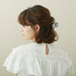 Alexandre de Paris - Haarklammer ENTRE LES GOUTTES 8,5 cm beige ACCM-7705-A21 X1