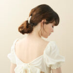 Alexandre de Paris - Haarklammer MON BEAU JARDIN 6 cm gelb ACCS-16161-02P22S