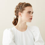 Alexandre de Paris Haarreifen-Responsable 0,9 cm braun-AHB-1541-P21Y1