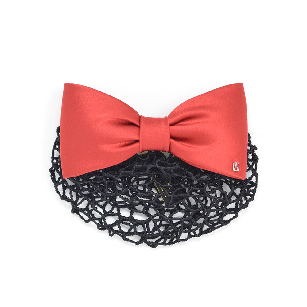 Bismarckbeer Damen Haarspange Mit Netz – Pro Bow Dutt-Abdeckung, Ca. 10 Cm, Für Service, Pflege, Uniform