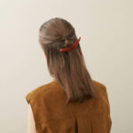 Alexandre de Paris - Bananenspange Informel 10,5 cm rot ABAN-17283-02 O(2)