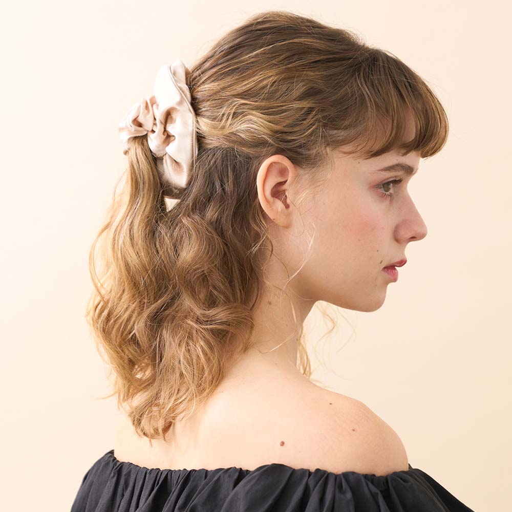 Alexandre de Paris ChouchouScrunchie ALEXANDRA 4cm in rose TCHA 18T P26 Q (2)