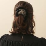 Alexandre de Paris ChouchouScrunchie BEIGE COUTURE 5cm TCHA 21T A25S (4)