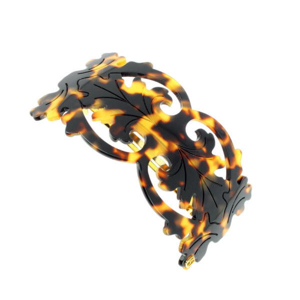 Alexandre de Paris - Druckspange Barock Hoch Dunkler Marmor AQCH-9783W (2)