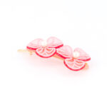 Alexandre de Paris Druckspange CAMÉLIA GIPSY 6,5 cm rosa ATB 18280 04Q 3