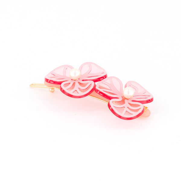 Alexandre de Paris Druckspange CAMÉLIA GIPSY 6,5 cm rosa ATB 18280 04Q 3