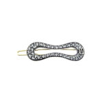 Alexandre de Paris - Druckspange MADELEINE-Strass 5 cm schwarz ATB-1475A-08 (N)