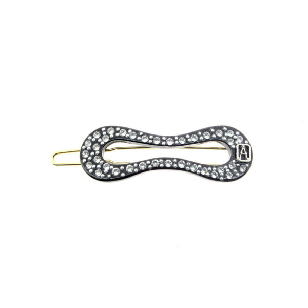 Alexandre de Paris - Druckspange MADELEINE-Strass 5 cm schwarz ATB-1475A-08 (N)