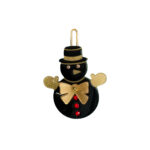 Alexandre de Paris Druckspange MAGIE DE NOEL “Bonhomme de Neige” 4,5cm ATB 18200 06X