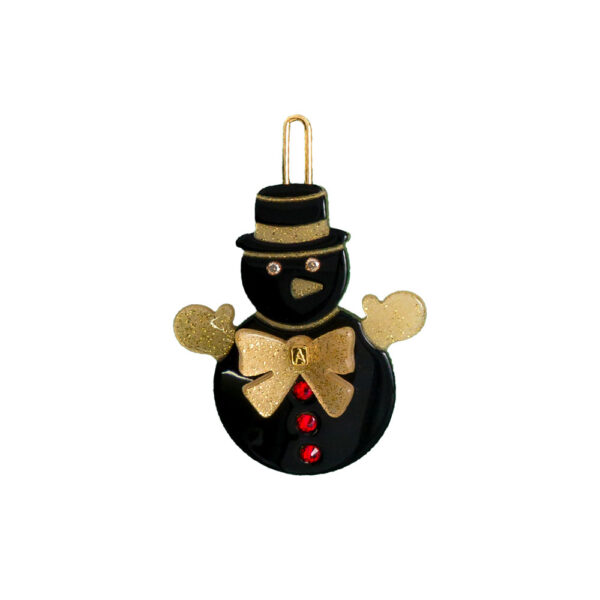 Alexandre de Paris Druckspange MAGIE DE NOEL “Bonhomme de Neige” 4,5cm ATB 18200 06X