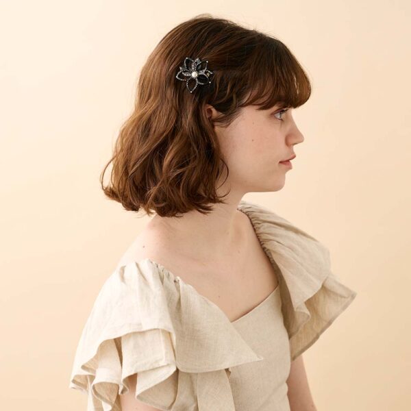 Alexandre de Paris Druckspange VOLUPTÉ 5 cm schwarz ATB 18324 04 N