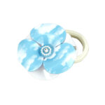 Alexandre de Paris - Haargummi Camélia Aerial hellblau 6cm APY-17265-04 C (1)