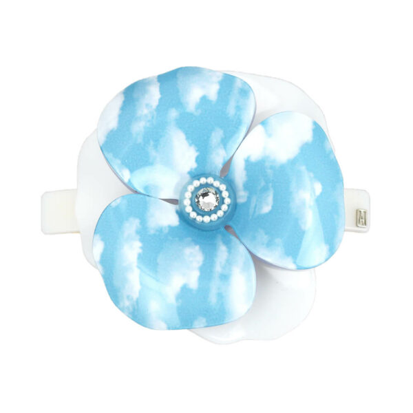 Alexandre de Paris - Haarspange Camélia Aerial hellblau AA8-17265-02 C (1)