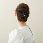 Alexandre de Paris - Haargummi Camélia Eaux Vives marine APY-17531-04-M