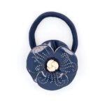 Alexandre de Paris - Haargummi Camélia Eaux Vives marine APY-17531-04M