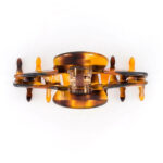 Alexandre de Paris - Haarklammer ANTIDOTE 11,5 cm braun ACCL-7706-P23H-4