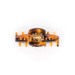 Alexandre de Paris - Haarklammer ANTIDOTE 6 cm braun ACCS-7704-P23H-4