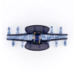 Alexandre de Paris Haarklammer COOL 11,5 cm blau ACCL 7706 53M 4