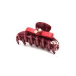 Alexandre de Paris - Haarklammer FRENCH CANCAN 6 cm bordeaux TCCS-14T-P19 B_2