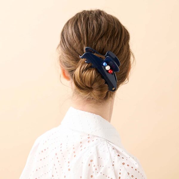 Alexandre de Paris Haarklammer HOURRA! 11,5 cm marine ACCL 18253 02M 2