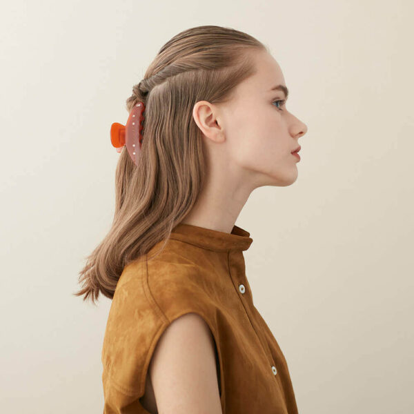 Alexandre de Paris - Haarklammer Homogène 8,5 cm rot ACCM-17332-03 R(2)