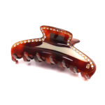 Alexandre de Paris - Haarklammer Klassisch mit Strass Schildpatt 11-5cm ACCL-7706-08E (1)