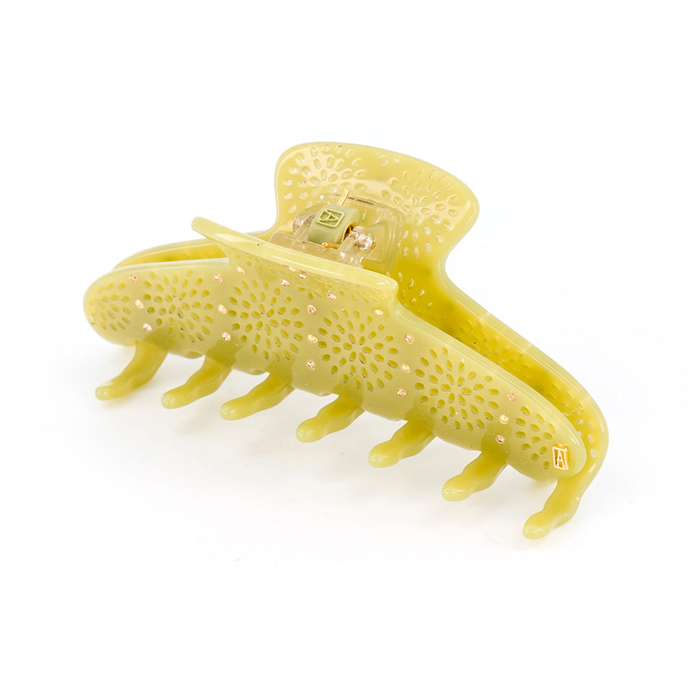 Alexandre de Paris - Haarklammer MOUCHARABIEH 11,5 cm khaki ACCL-17752-02K_2