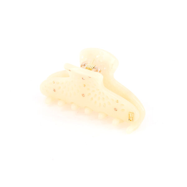 Alexandre de Paris - Haarklammer MOUCHARABIEH 6 cm beige ACCS-17752-04O_2