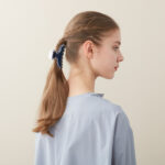 Alexandre de Paris - Haarklammer Maillon Double 8,5 cm marine ACCM-17297-03-M