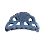 Alexandre de Paris - Haarklammer Opéra-Denim 8,5 cm blau ACCM-9360-02DM