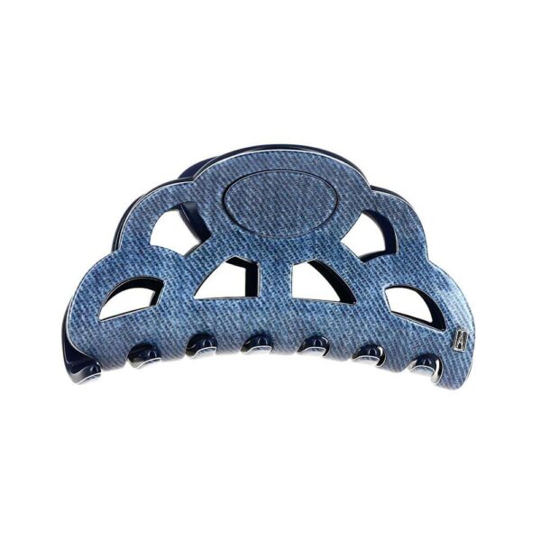 Alexandre de Paris - Haarklammer Opéra-Denim 8,5 cm blau ACCM-9360-02DM