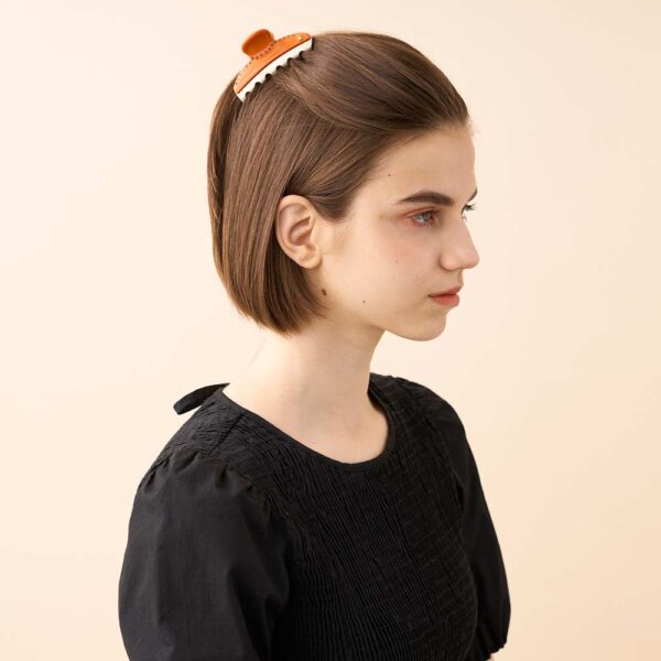 Alexandre de Paris Haarklammer “Pince Vendôme Disco mit 1 Reihe Strass” 7,5cm ICCM 15571 03A23 O