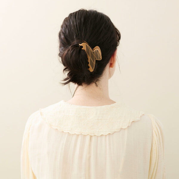 Alexandre de Paris - Haarklammer TRAIT POUR TRAIT 8,5 cm braun ACCM-17985-03-H