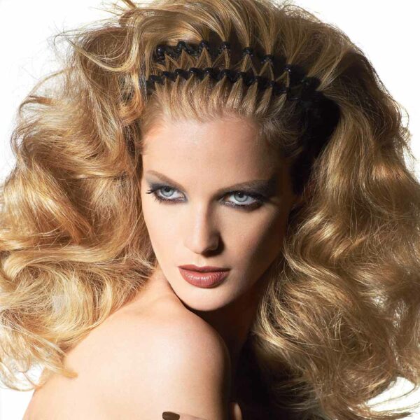 Alexandre de Paris - Haarreif ALÉSIA 0,3 cm schwarz AHB-14569-02N_model