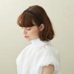 Alexandre de Paris - Haarreif Alchimie 1 cm schwarz THB10A-1T-A21-N_2