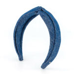 Alexandre de Paris - Haarreif Aude Denim 4,5 cm marine THB30-17T-P21M (2)