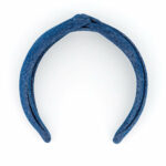 Alexandre de Paris - Haarreif Aude Denim 4,5 cm marine THB30-17T-P21M (2)