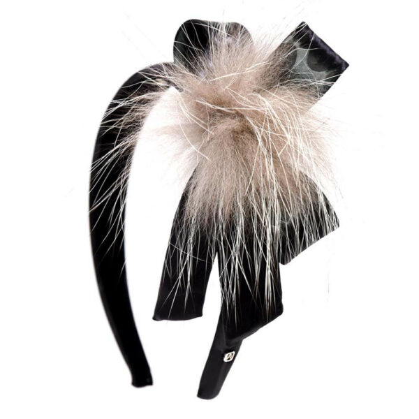 Alexandre de Paris - Haarreif CARRIE 2,5 cm grau THB25‐12C‐P13 G