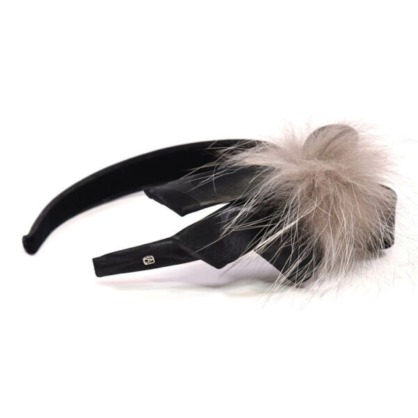 Alexandre de Paris - Haarreif CARRIE 2,5 cm grau THB25‐12C‐P13 G_2