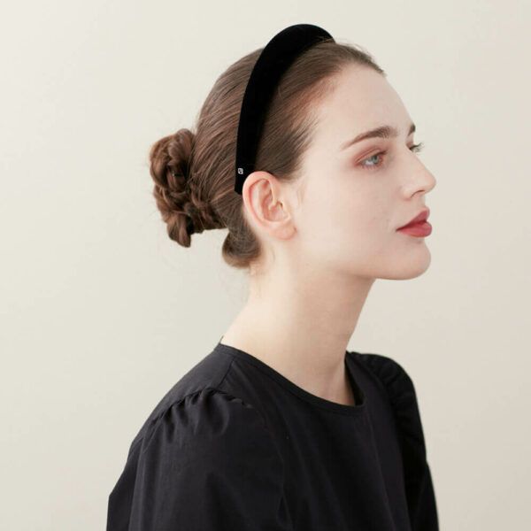 Alexandre de Paris - Haarreif Charlotte 2,5 cm marine THB25-20T-A20M