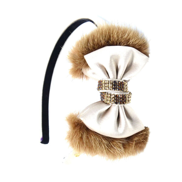 Alexandre de Paris - Haarreif LORRAINE 1 cm beige THB10-13T-A15 S