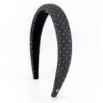 Alexandre de Paris - Haarreif POINT DE VUE 2,5 cm schwarz orange THB25-17T-A22H