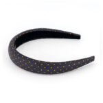 Alexandre de Paris - Haarreif POINT DE VUE 2,5 cm schwarz orange THB25-17T-A22H(3)