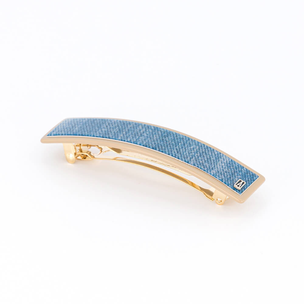 Alexandre de Paris - Haarspange Á LA UNE 8 cm marine AA8-14277-03P20C (2)