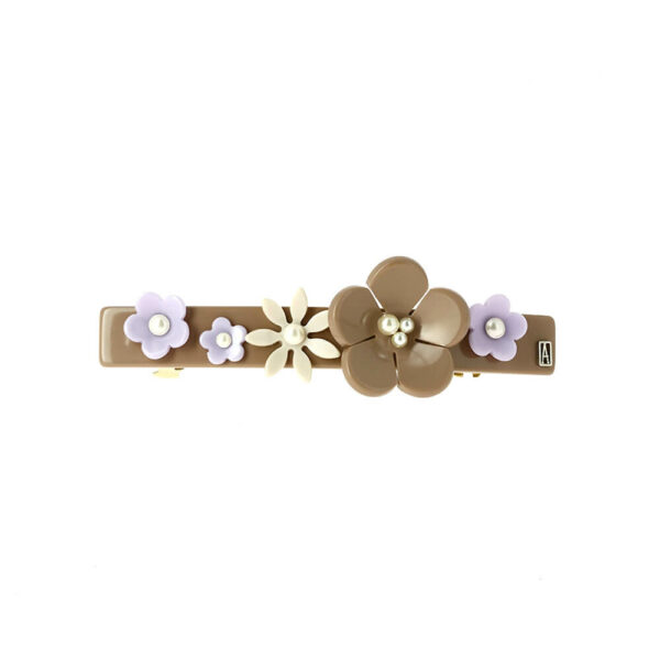 Alexandre de Paris - Haarspange À Peine Éclose 8 cm beige AA8-17603-04S