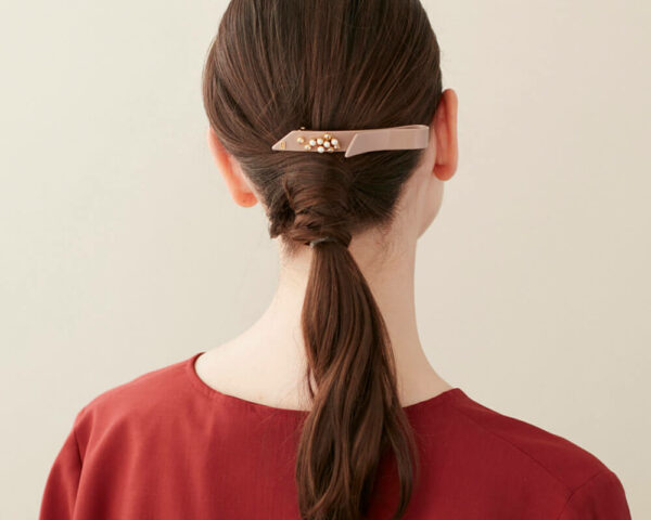 Alexandre de Paris - Haarspange ALGORITHME 8 cm beige AA8-17424-02S