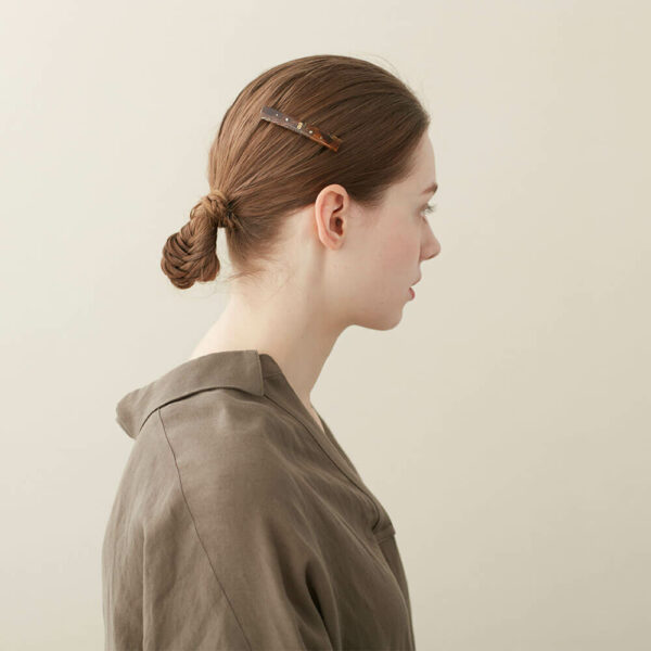 Alexandre de Paris - Haarspange BERBÈRE 7 cm braun AA7-17312-03LB_model