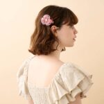 Alexandre de Paris Haarspange CAMÉLIA GIPSY 6 cm rosa AA6 18280 03 Q