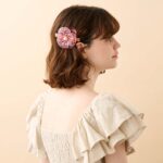 Alexandre de Paris Haarspange CAMÉLIA GIPSY 8 cm rosa AA8 18280 02 Q