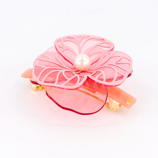 Alexandre de Paris Haarspange CAMÉLIA GIPSY 8 cm rosa AA8 18280 02Q 3